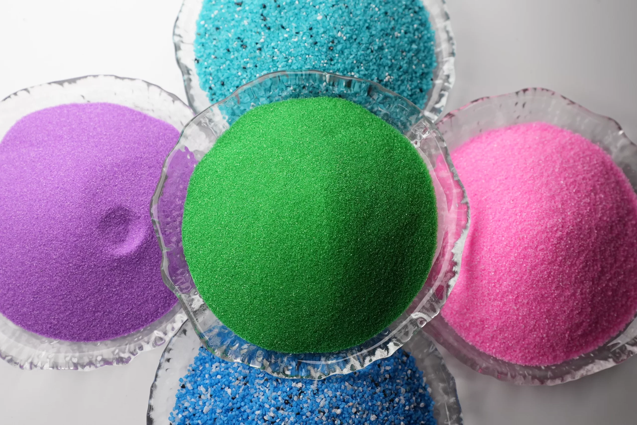 Prodotti in sabbia di vetro, ciottoli e ghiaia per l’edilizia e il paesaggio